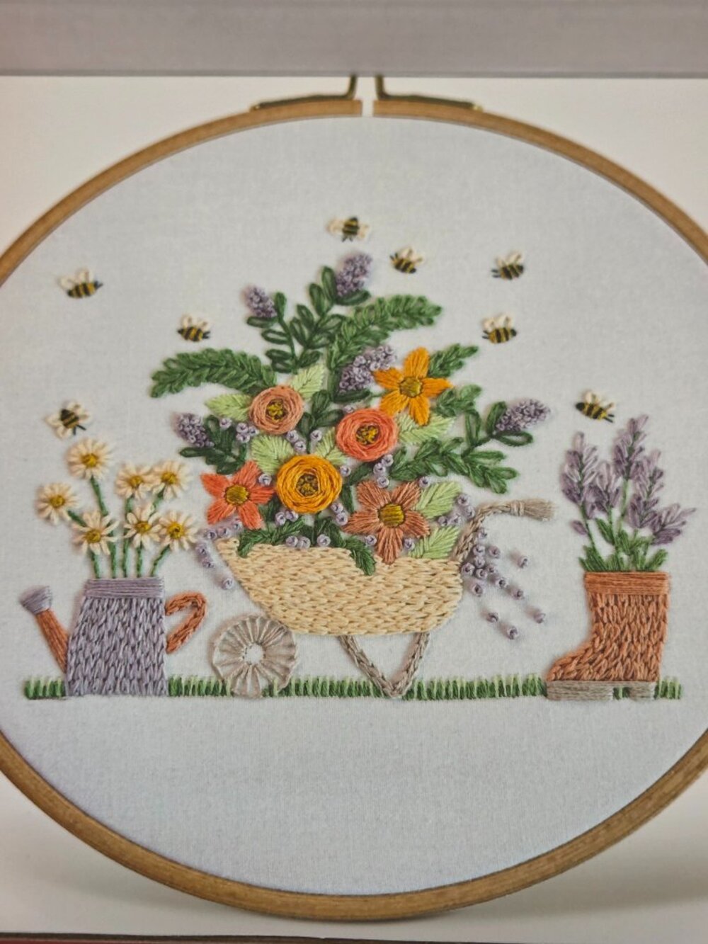 Flower Wagon Embroidery Kit